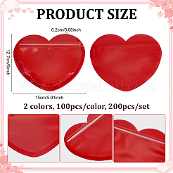 200Pcs 2 Colors PVC Yin-yang Gift Resealable Bags&nbsp;ABAG-PH0001-73
