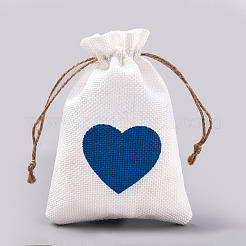 Burlap Packing Pouches Drawstring Bags&nbsp;ABAG-Q052-02C