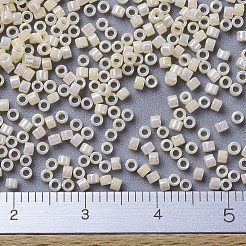 MIYUKIデリカビーズ小  シリンダー  日本製シードビーズ  15/0  （dbs0157)不透明クリームab  1.1x1.3mm  穴：0.7mm  約175000個/袋  50 G /袋&nbsp;SEED-X0054-DBS0157
