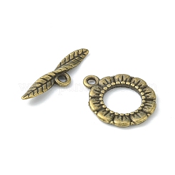 チベット風マンテル  フラットリング  カドミウムフリー＆ニッケルフリー＆鉛フリー  アンティークブロンズ  24x17x2mm  穴：2mm&nbsp;MLF11359Y-NF