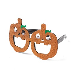 Halloween Plastic & Non-woven Fabric Glitter Glasses Frames&nbsp;LS-AJEW-E053-01G