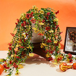 4Pcs Plastic Artificial Violet Vine for Wedding Decoration&nbsp;DIY-WR0005-32C