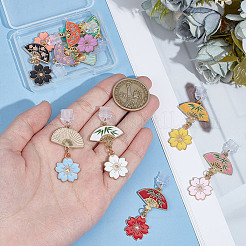 10 個のプラスチックモバイル防塵プラグ  合金エナメルペンダント  ミックスカラー  5.1~5.2cm  10個/セット&nbsp;PALLOY-OC00032
