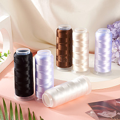 6Rolls 6 Colors Velour Yarn&nbsp;AJEW-TA0002-70C