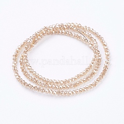 Electroplate Glass Beads Strands&nbsp;EGLA-J025-F-M