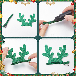 Christmas Theme Felt Fabrics Hair Accessories Findings&nbsp;FIND-WH20004-14E