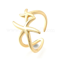 Brass Cuff Rings for Women&nbsp;RJEW-F184-08B-G