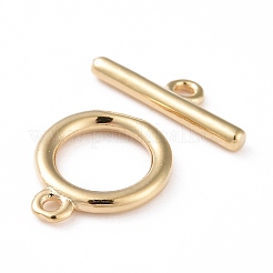Eco-friendly Brass Toggle Clasps&nbsp;KK-D082-14G