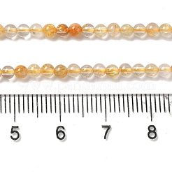 Natural Gold Rutilated Quartz Beads Strands&nbsp;G-B090-A30-03