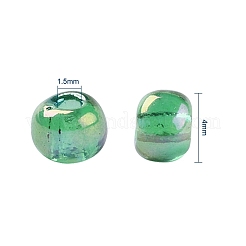 ラウンドガラスシードビーズ  透明色の虹  ラウンド  ミックスカラー  12/0  4mm  穴：1.5mm  10色  300個/カラー  3000個/箱&nbsp;SEED-CJ0001-03