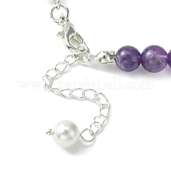 Cellulose Acetate(Resin) Whale Tail Charm Bracelet&nbsp;BJEW-TA00350