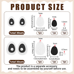 60 Sets 2 Styles Felt Clothing Patches&nbsp;DIY-FG0010-48