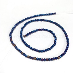 Electroplate Non-magnetic Synthetic Hematite Beads Strands&nbsp;G-J169C-3mm-03