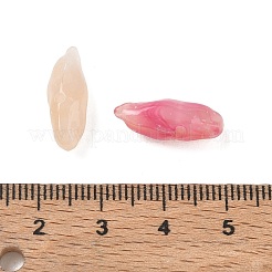 ツートンカラーの天然石風風アクリルビーズ  ティアドロップ  ダークサーモン  18~18.5x6.5~7x7mm  穴：1.4mm  約1140個/500g&nbsp;AC-CBA6852-01N