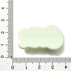 オペーク樹脂カボション  言葉  淡緑色  かわいい  20x35x6mm&nbsp;RESI-D275-02D