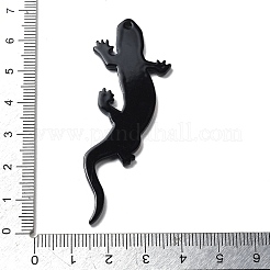 アクリルパーツ  ヤモリ  カラフル  65.5x26x2mm  穴：1.6mm&nbsp;OACR-I016-10
