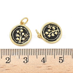 Brass Micro Pave Cubic Zirconia Pendants&nbsp;KK-S338-10G
