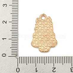 クリスマステーマ合金エナメルペンダント  ライトゴールド  クリスマスツリー  22.5x15x1.2mm  穴：2mm&nbsp;ENAM-I060-01C