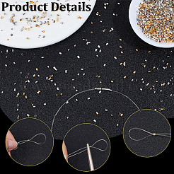 4500Pcs Brass Crimp Beads&nbsp;KK-PA0001-12