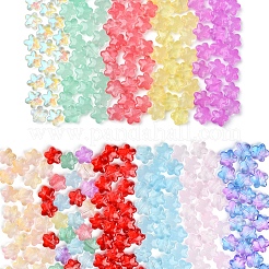 ベーキングペイントガラスビーズ30個  スター  ミディアムターコイズ  11.5x12x6.5mm  穴：1.2mm&nbsp;GLAA-FS0001-99D
