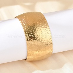 女性用304ステンレススチールカフバングル  18KGP本金メッキ  1-1/4インチ（3.15cm）  内径：2-1/4インチ（5.65cm）&nbsp;BJEW-B120-04G-02