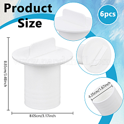 プラスチック製浴槽とプールフィルタースタンドパイプキャップアクセサリー3個  ホワイト  88.5x80.5mm  内径：42.5mm&nbsp;FIND-WH0149-44