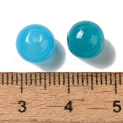 600Pcs 24 Colors Baking Paint Imitation Jade Glass Round Beads&nbsp;DGLA-JP0001-29-8mm