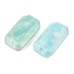 天然異極鉱ペンダント  ファセット長方形チャーム  34~35.5x19~20.5x7~8mm  穴：1.6mm&nbsp;G-H325-03G