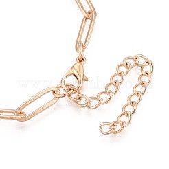 201 Stainless Steel Paperclip Chain Bracelets for Women&nbsp;BJEW-N036-02G