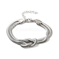Iron Snake Chain Bracelets for Women&nbsp;BJEW-G744-01P-1