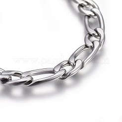 Tarnish Resistant 304 Stainless Steel Figaro Chain Bracelets&nbsp;BJEW-L637-04B-P