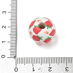 Printed Wood European Beads&nbsp;WD-CBA29C7-03