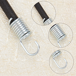 6サイズのゴム紐3本  鉄のパーツと  製本コード  イエロー＆ブラック  ミックスカラー  110x3mm&nbsp;RCOR-GA0001-01