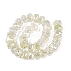Electroplate Transparent Crackle Glass Beads Strands&nbsp;EGLA-Q135-01A-B04