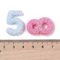 不透明樹脂デコデンカボション  バラ番号  ミックスカラー  26.5~28.5x14~20.5x5.5~7mm&nbsp;RESI-Q230-04