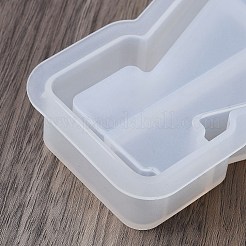 DIYシリコンモールド  UVレジン用  エポキシ樹脂工芸品作り  ハート  ホワイト  156x115x21mm&nbsp;DIY-A058-01A
