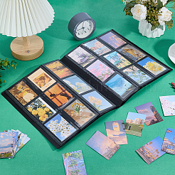 Ppプラスチック写真コレクションアルバム  ゲームカードコレクションバインダー  長方形  ブラック  310x247x22mm&nbsp;AJEW-WH0696-358