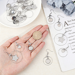 Stainless Steel Dangle Earrings&nbsp;STAS-UN0012-01