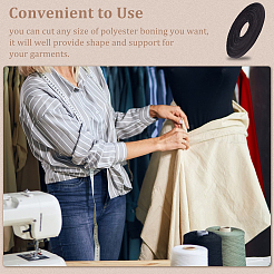 Polycotton Boning&nbsp;DIY-WH0504-16B