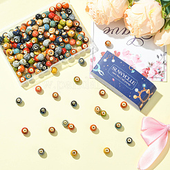 180Pcs 12 Colors Handmade Porcelain Beads&nbsp;PORC-SC0001-21B