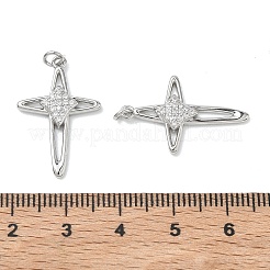 SHEGRACE Brass Clear Cubic Zirconia Pendants&nbsp;XGRQ3K133-560P