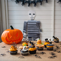 Halloween Theme Iron Push Pins&nbsp;AJEW-FH0003-63