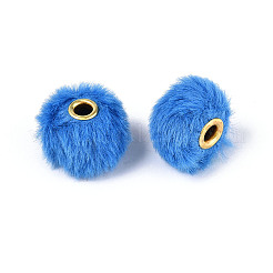 Imitation Rabbit Hair European Beads&nbsp;FIND-WH0126-574A-03