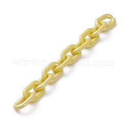 Handmade Opaque Acrylic Cable Chains&nbsp;AJEW-JB00853-01