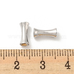 真鍮ビーズ  カドミウムフリー＆ニッケルフリー＆鉛フリー  チューブ  プラチナメッキ  9x4mm  穴：1mm&nbsp;KK-Q809-28P