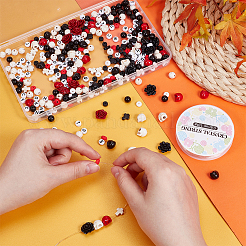 Halloween Theme DIY Stretch Bracelet Kits&nbsp;DIY-UN0007-78