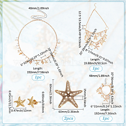 Ocean Theme Natural Shell Jewelry Sets&nbsp;SJEW-PH0001-20