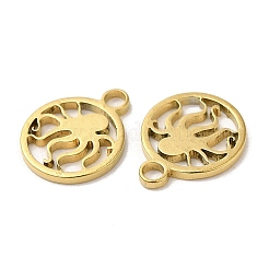 Ion Plating(IP) 304 Stainless Steel Charms&nbsp;STAS-L020-001G