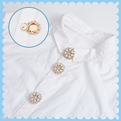4Pcs Alloy Rhinestone Cufflinks&nbsp;HJEW-NB00216