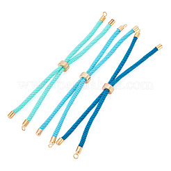 3Pcs Polyester Braided Round Cord Slider Bracelet Making&nbsp;MAK-TA0001-38A